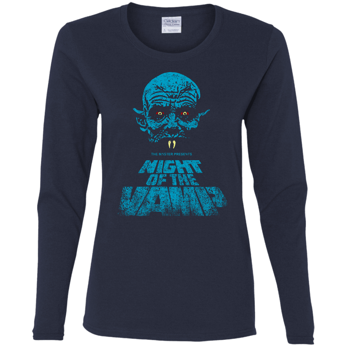 T-Shirts Navy / S Night Vamp Women's Long Sleeve T-Shirt