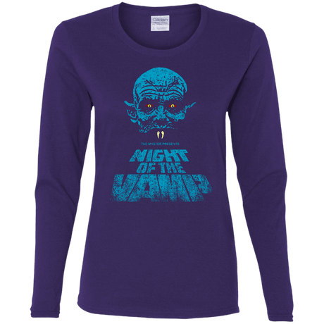 T-Shirts Purple / S Night Vamp Women's Long Sleeve T-Shirt