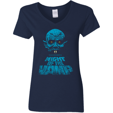 T-Shirts Navy / S Night Vamp Women's V-Neck T-Shirt