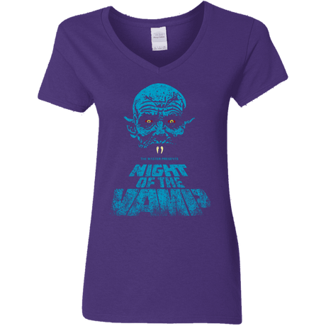 T-Shirts Purple / S Night Vamp Women's V-Neck T-Shirt