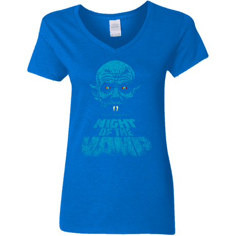 T-Shirts Royal / S Night Vamp Women's V-Neck T-Shirt