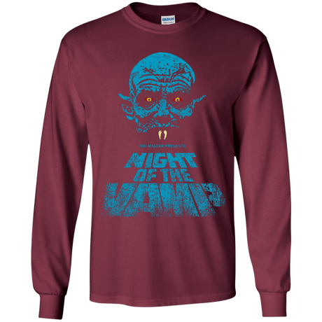 T-Shirts Maroon / YS Night Vamp Youth Long Sleeve T-Shirt