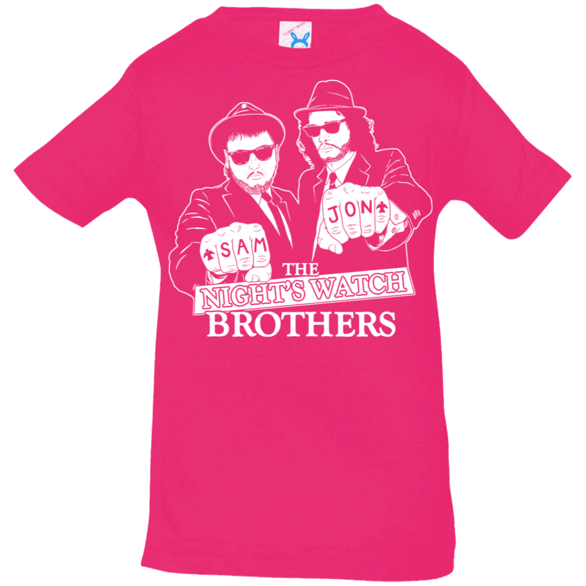 T-Shirts Hot Pink / 6 Months Night Watch Brothers Infant Premium T-Shirt