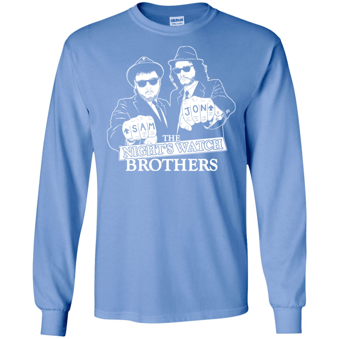 T-Shirts Carolina Blue / S Night Watch Brothers Men's Long Sleeve T-Shirt