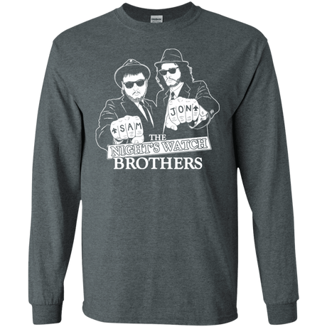 T-Shirts Dark Heather / S Night Watch Brothers Men's Long Sleeve T-Shirt