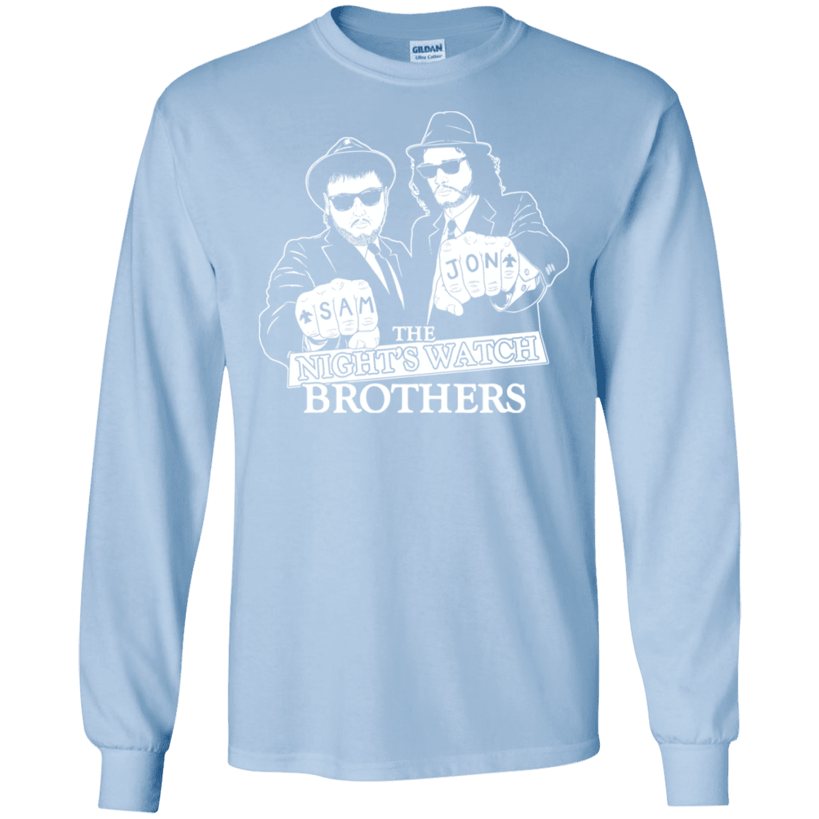 T-Shirts Light Blue / S Night Watch Brothers Men's Long Sleeve T-Shirt