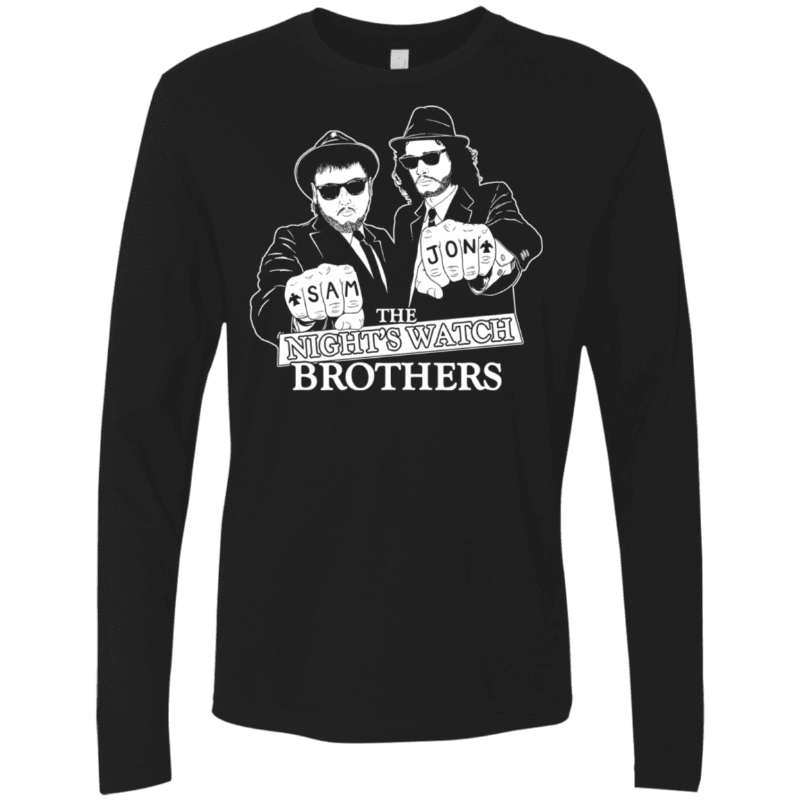 T-Shirts Black / S Night Watch Brothers Men's Premium Long Sleeve