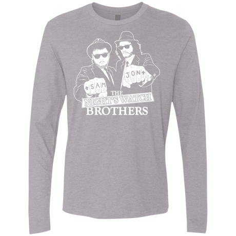 T-Shirts Heather Grey / S Night Watch Brothers Men's Premium Long Sleeve