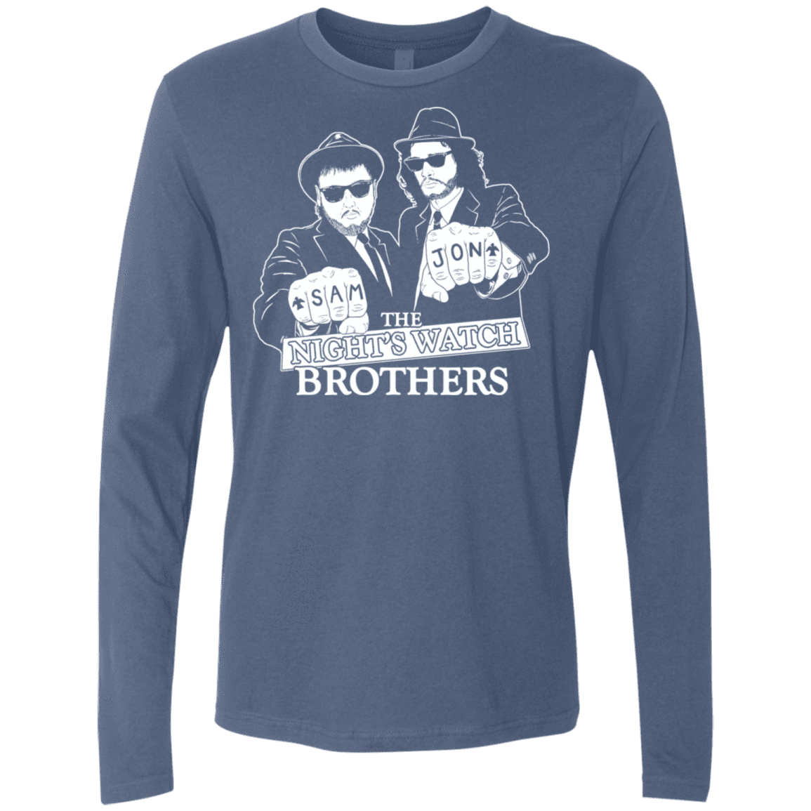 T-Shirts Indigo / S Night Watch Brothers Men's Premium Long Sleeve