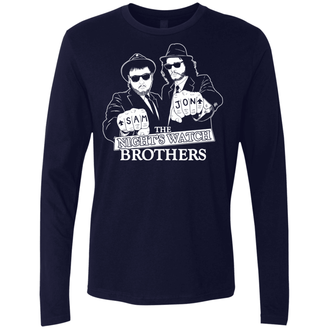 T-Shirts Midnight Navy / S Night Watch Brothers Men's Premium Long Sleeve