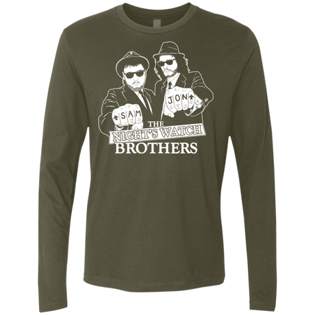 T-Shirts Military Green / S Night Watch Brothers Men's Premium Long Sleeve