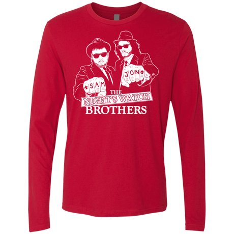 T-Shirts Red / S Night Watch Brothers Men's Premium Long Sleeve