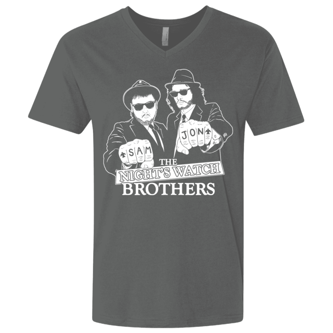 T-Shirts Heavy Metal / X-Small Night Watch Brothers Men's Premium V-Neck