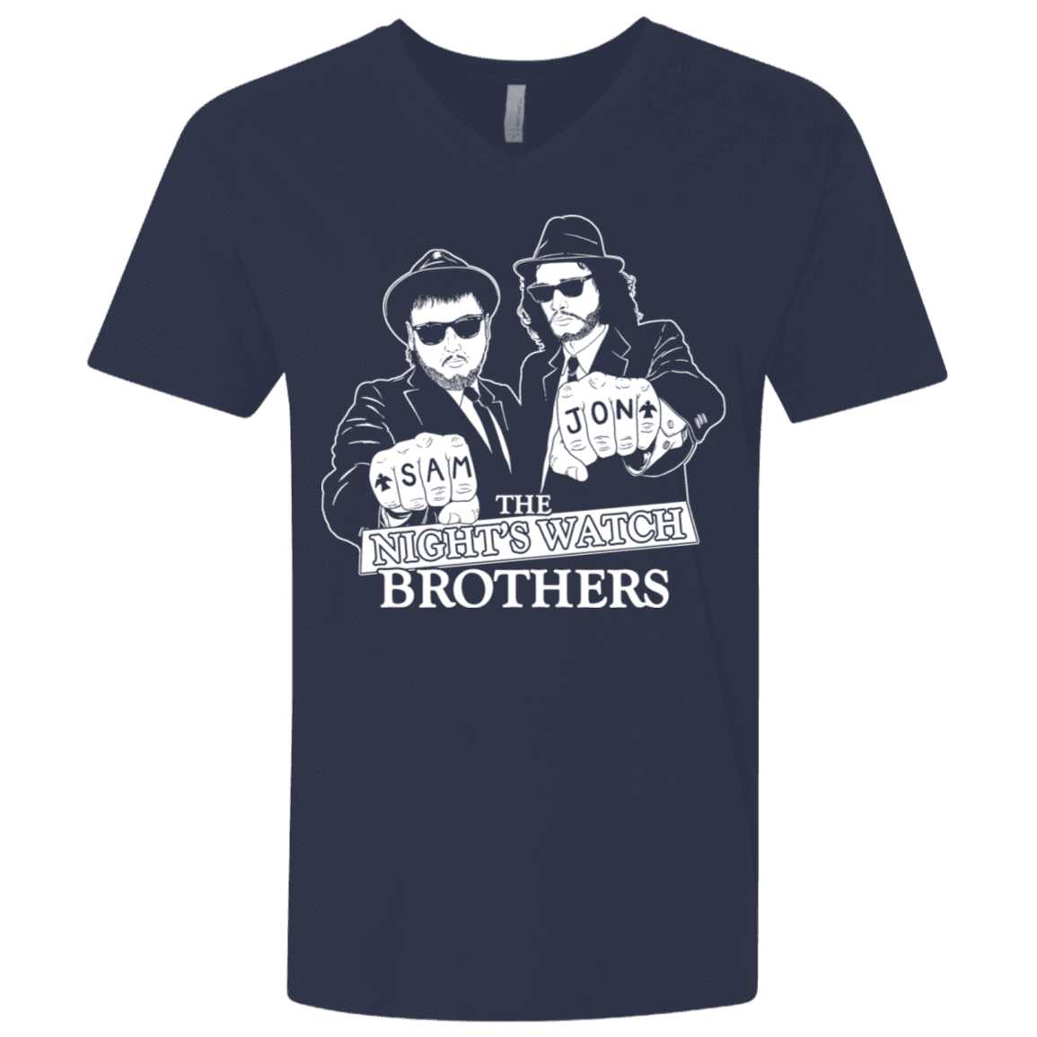 T-Shirts Midnight Navy / X-Small Night Watch Brothers Men's Premium V-Neck
