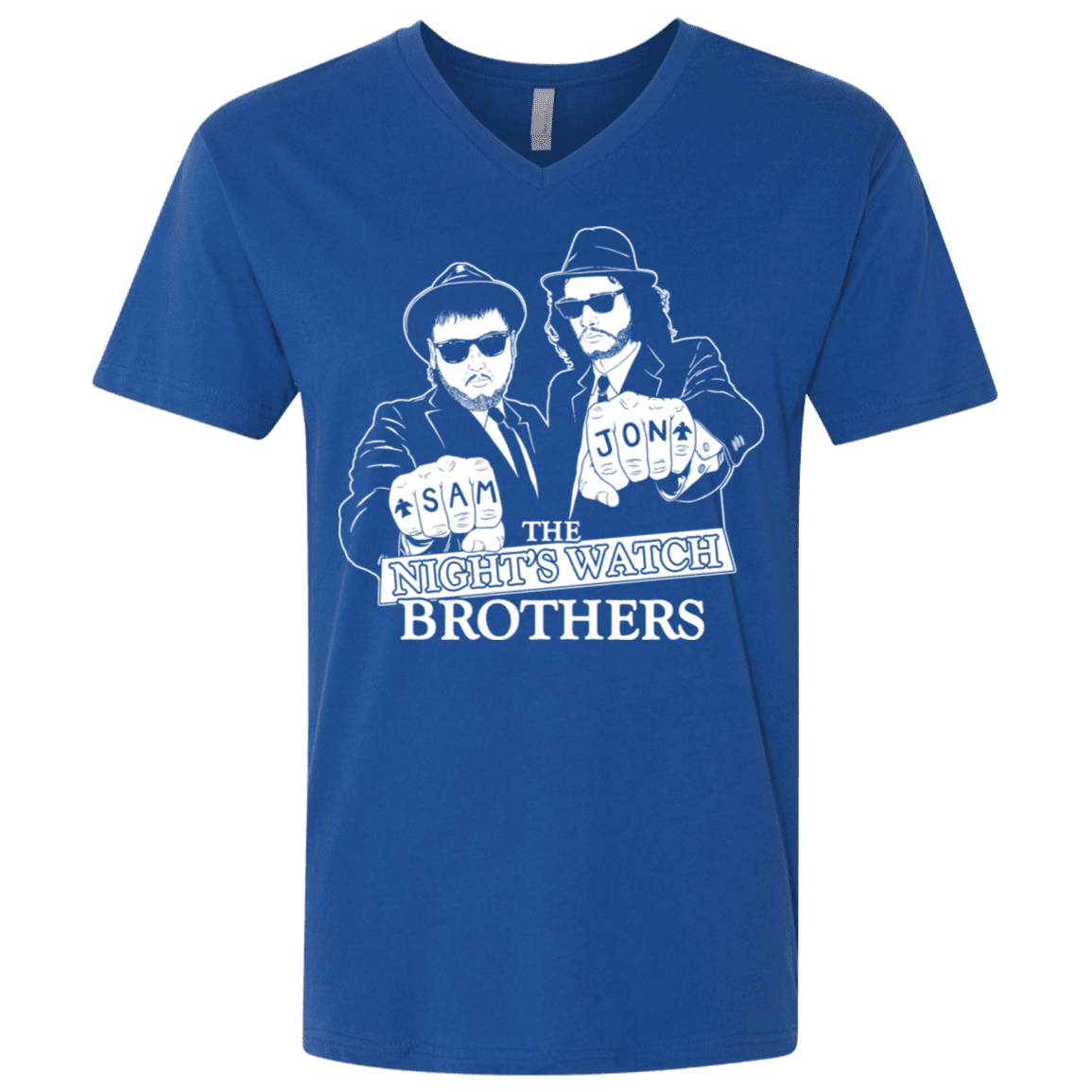 T-Shirts Royal / X-Small Night Watch Brothers Men's Premium V-Neck
