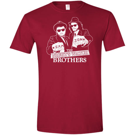 T-Shirts Cardinal Red / S Night Watch Brothers Men's Semi-Fitted Softstyle