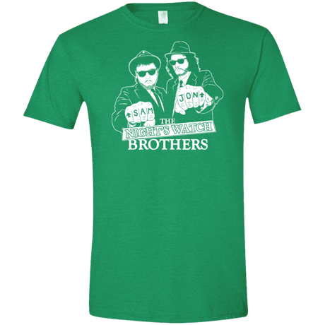 T-Shirts Heather Irish Green / M Night Watch Brothers Men's Semi-Fitted Softstyle