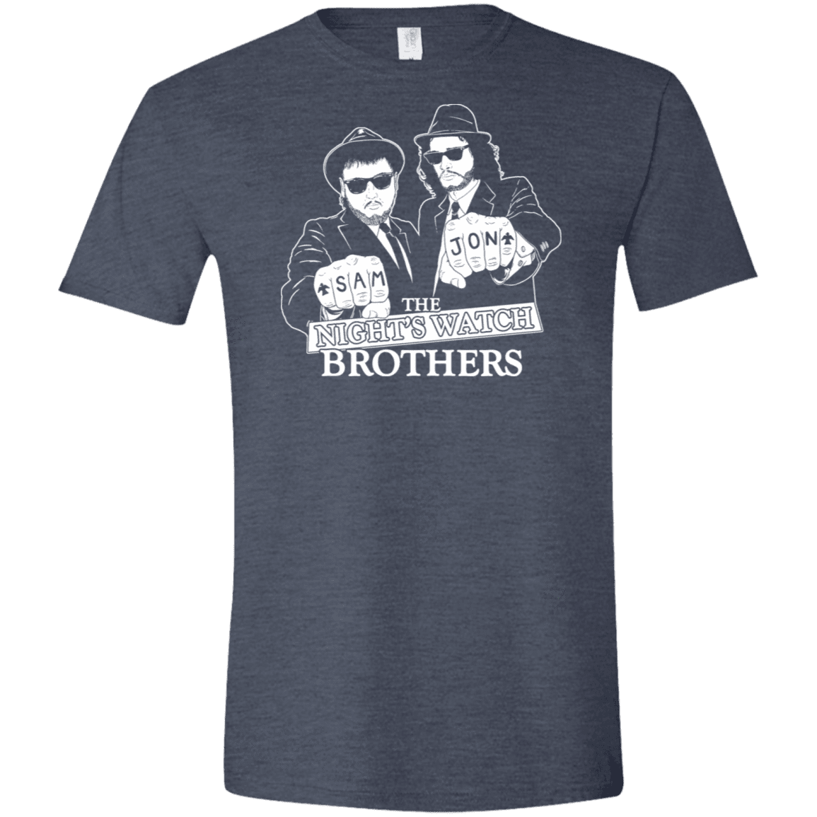 T-Shirts Heather Navy / S Night Watch Brothers Men's Semi-Fitted Softstyle