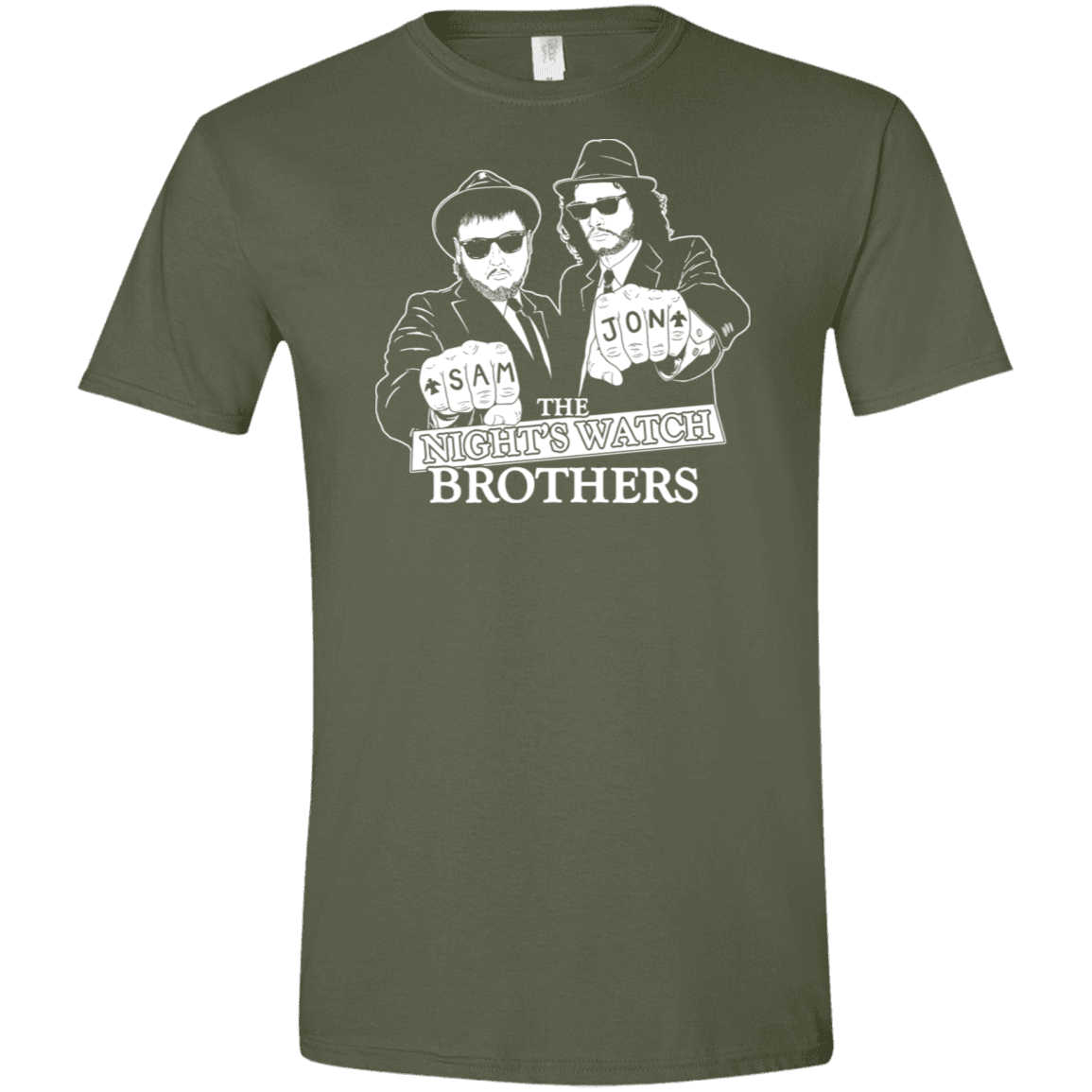T-Shirts Military Green / S Night Watch Brothers Men's Semi-Fitted Softstyle
