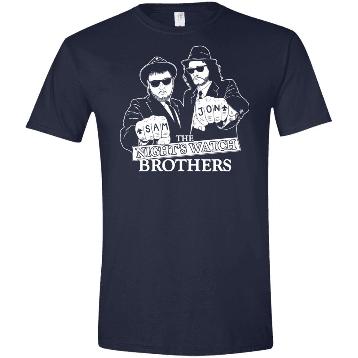 T-Shirts Navy / X-Small Night Watch Brothers Men's Semi-Fitted Softstyle