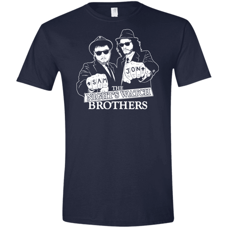 T-Shirts Navy / X-Small Night Watch Brothers Men's Semi-Fitted Softstyle