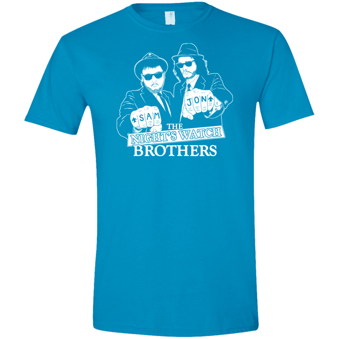 T-Shirts Sapphire / S Night Watch Brothers Men's Semi-Fitted Softstyle