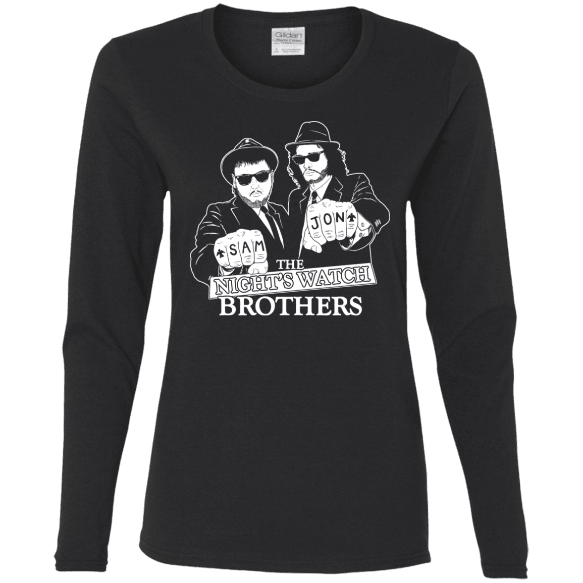 T-Shirts Black / S Night Watch Brothers Women's Long Sleeve T-Shirt