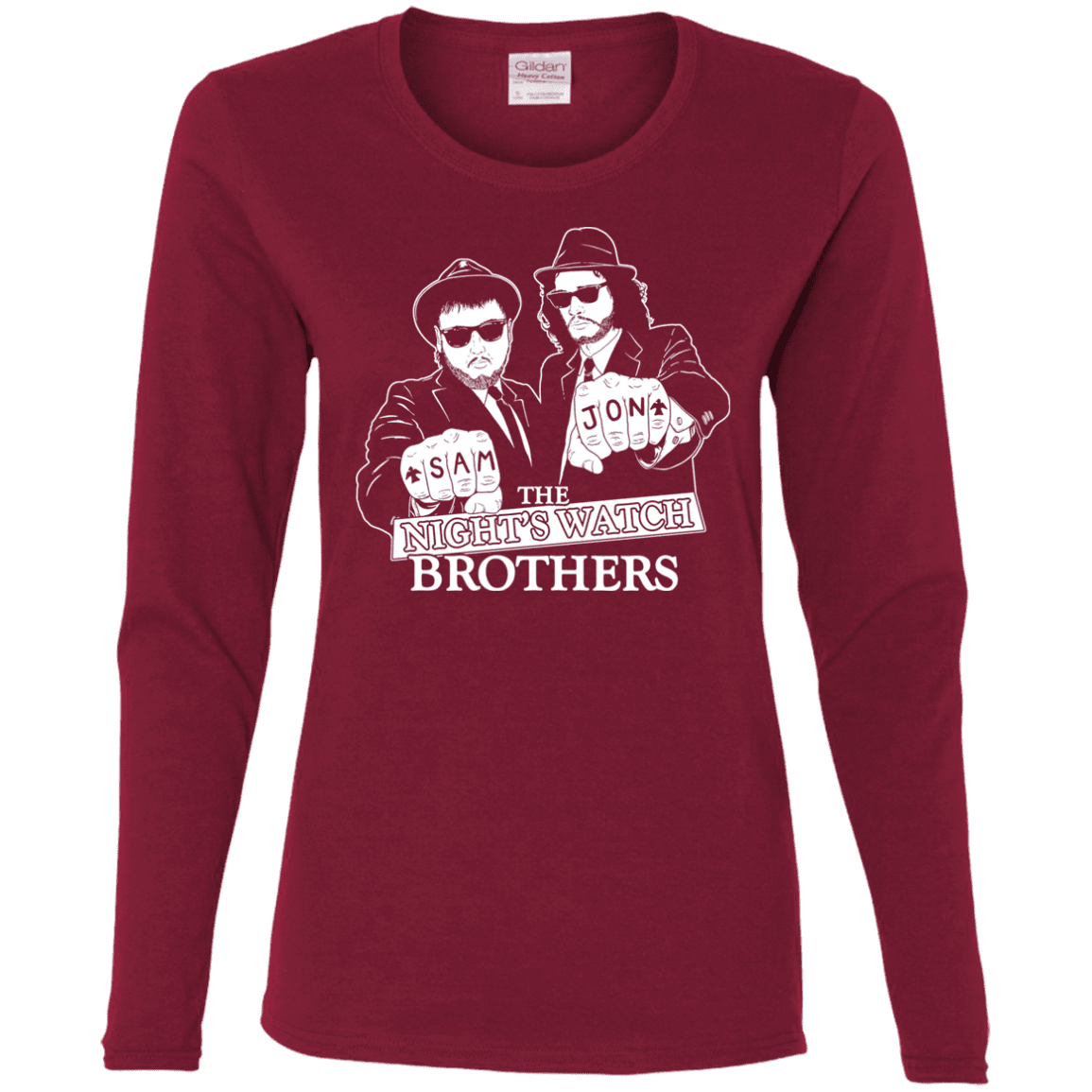 T-Shirts Cardinal / S Night Watch Brothers Women's Long Sleeve T-Shirt