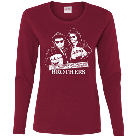 T-Shirts Cardinal / S Night Watch Brothers Women's Long Sleeve T-Shirt