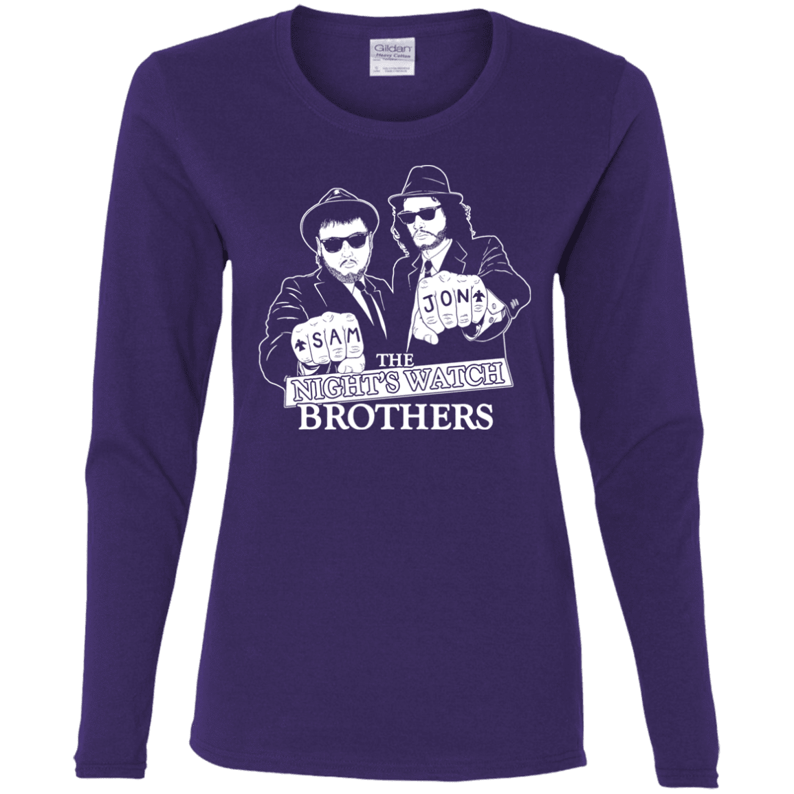 T-Shirts Purple / S Night Watch Brothers Women's Long Sleeve T-Shirt