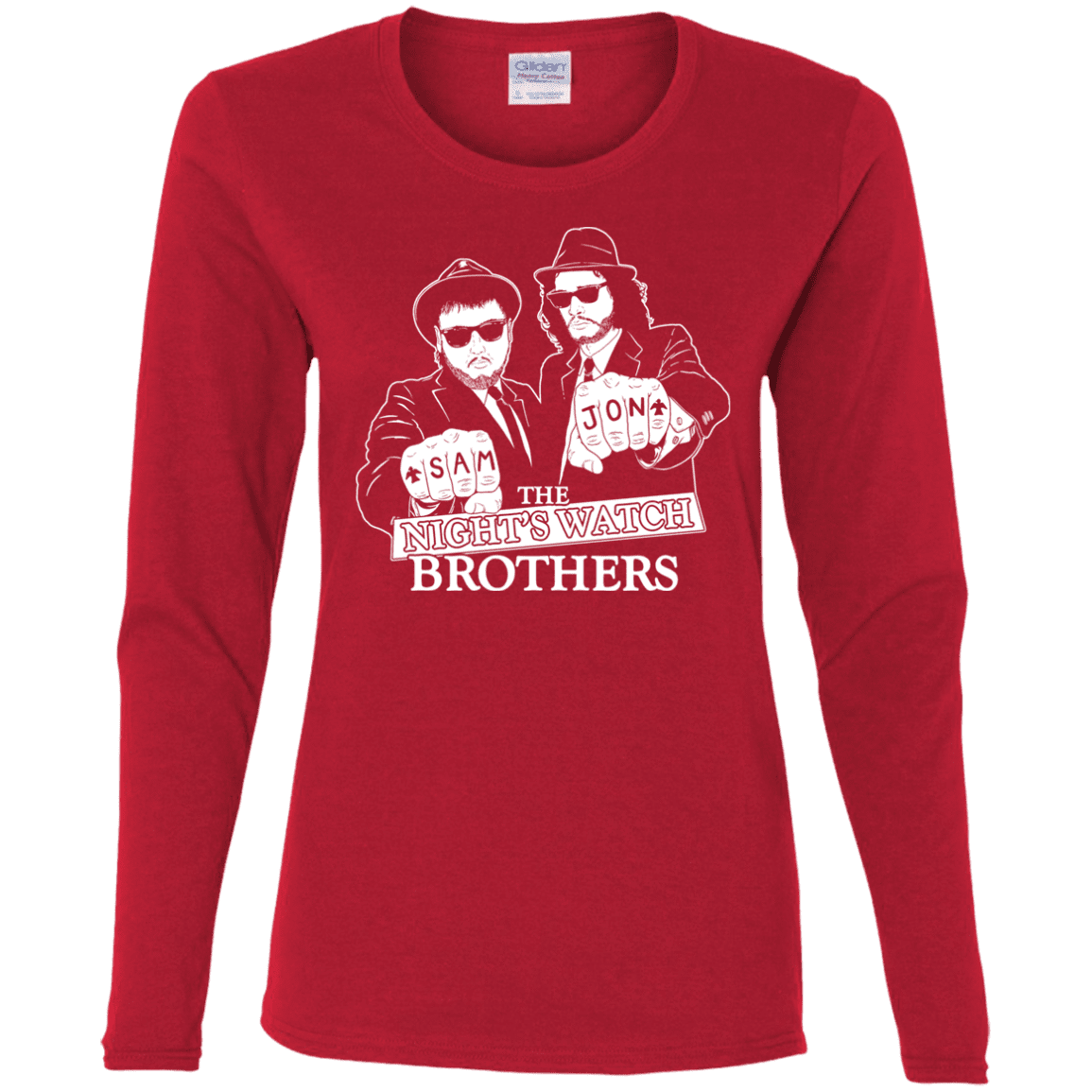 T-Shirts Red / S Night Watch Brothers Women's Long Sleeve T-Shirt