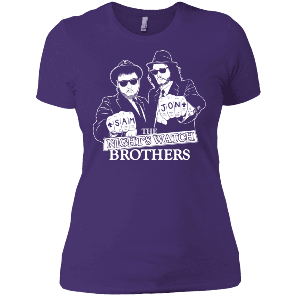 T-Shirts Purple Rush/ / X-Small Night Watch Brothers Women's Premium T-Shirt
