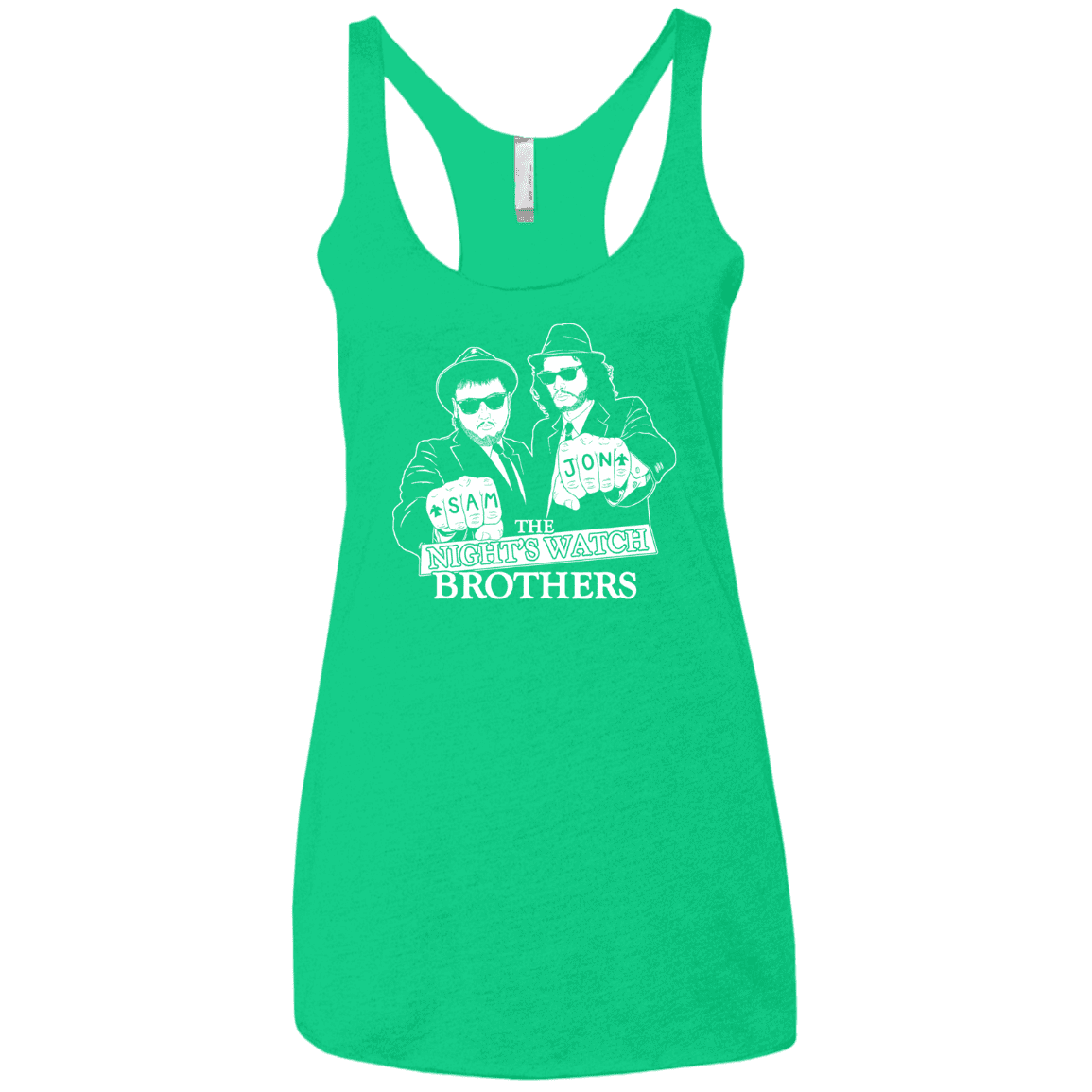 T-Shirts Envy / X-Small Night Watch Brothers Women's Triblend Racerback Tank