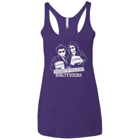 T-Shirts Purple Rush / X-Small Night Watch Brothers Women's Triblend Racerback Tank