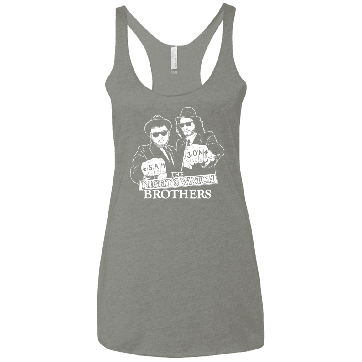 T-Shirts Venetian Grey / X-Small Night Watch Brothers Women's Triblend Racerback Tank