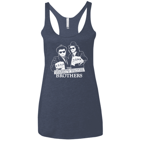 T-Shirts Vintage Navy / X-Small Night Watch Brothers Women's Triblend Racerback Tank