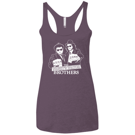 T-Shirts Vintage Purple / X-Small Night Watch Brothers Women's Triblend Racerback Tank