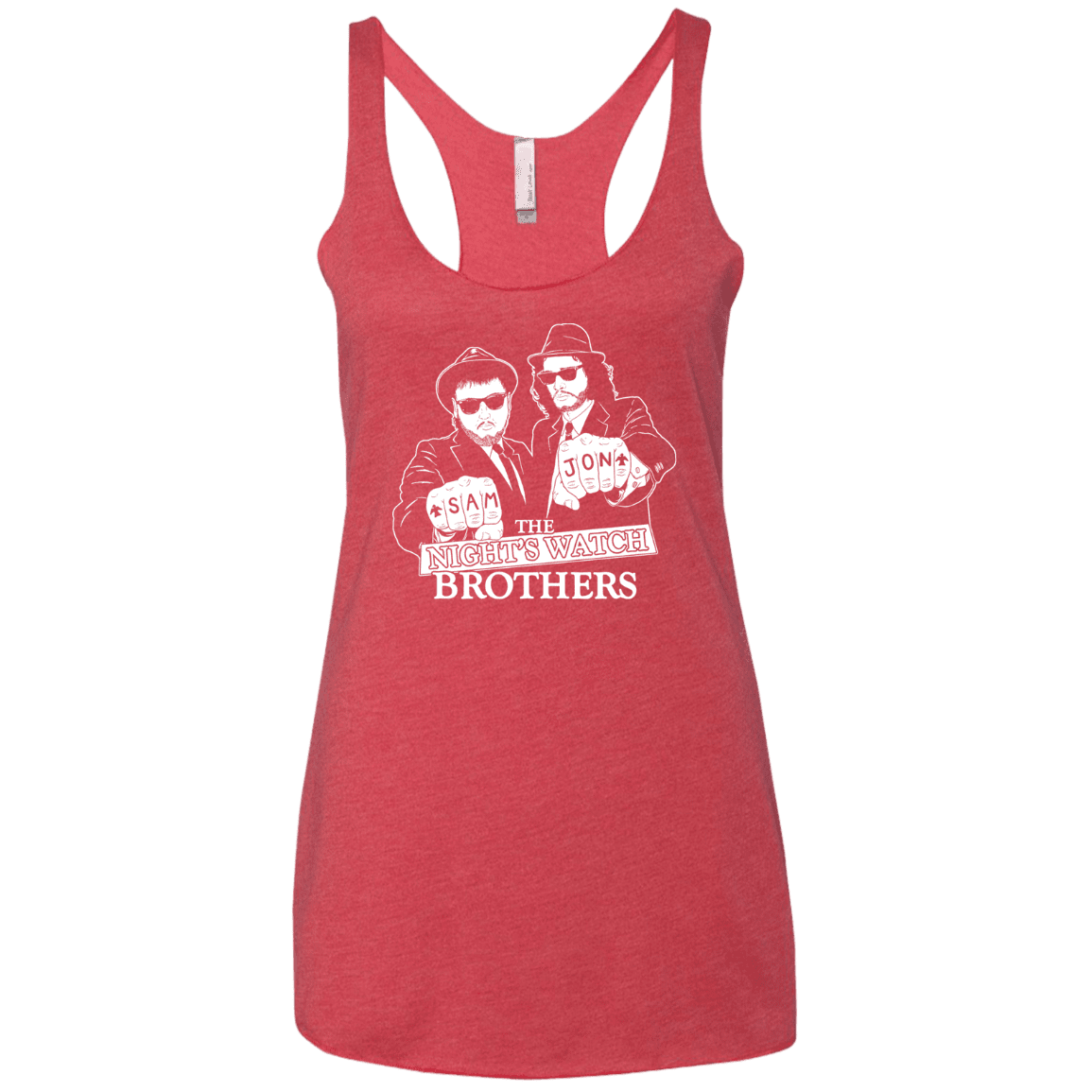 T-Shirts Vintage Red / X-Small Night Watch Brothers Women's Triblend Racerback Tank