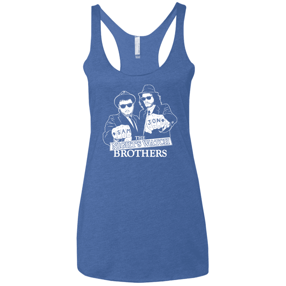 T-Shirts Vintage Royal / X-Small Night Watch Brothers Women's Triblend Racerback Tank