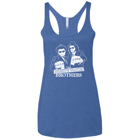 T-Shirts Vintage Royal / X-Small Night Watch Brothers Women's Triblend Racerback Tank