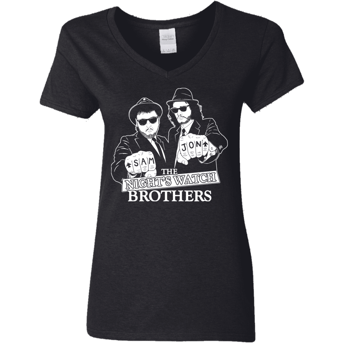 T-Shirts Black / S Night Watch Brothers Women's V-Neck T-Shirt