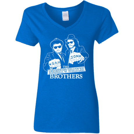 T-Shirts Royal / S Night Watch Brothers Women's V-Neck T-Shirt