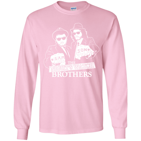 T-Shirts Light Pink / YS Night Watch Brothers Youth Long Sleeve T-Shirt