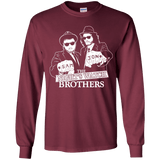 T-Shirts Maroon / YS Night Watch Brothers Youth Long Sleeve T-Shirt