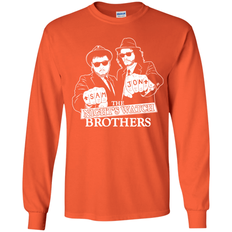 T-Shirts Orange / YS Night Watch Brothers Youth Long Sleeve T-Shirt