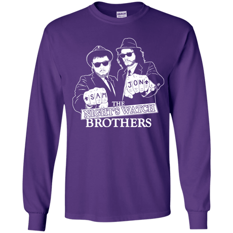 T-Shirts Purple / YS Night Watch Brothers Youth Long Sleeve T-Shirt