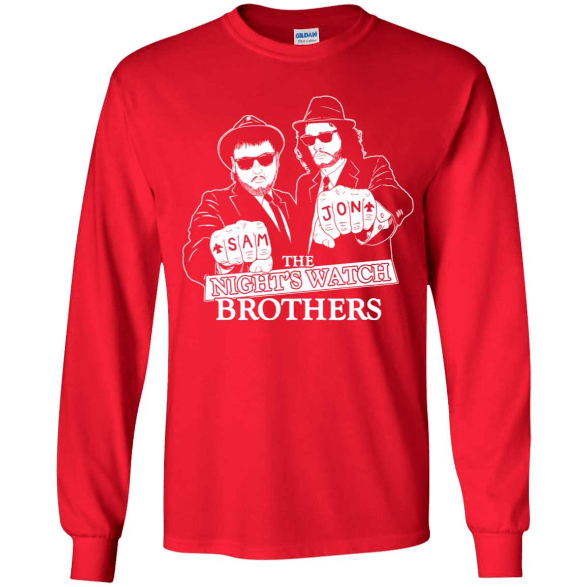 T-Shirts Red / YS Night Watch Brothers Youth Long Sleeve T-Shirt