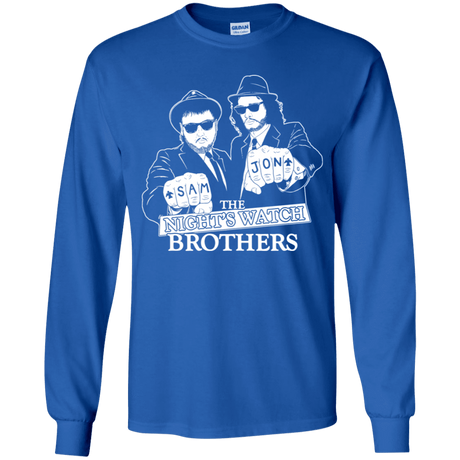 T-Shirts Royal / YS Night Watch Brothers Youth Long Sleeve T-Shirt