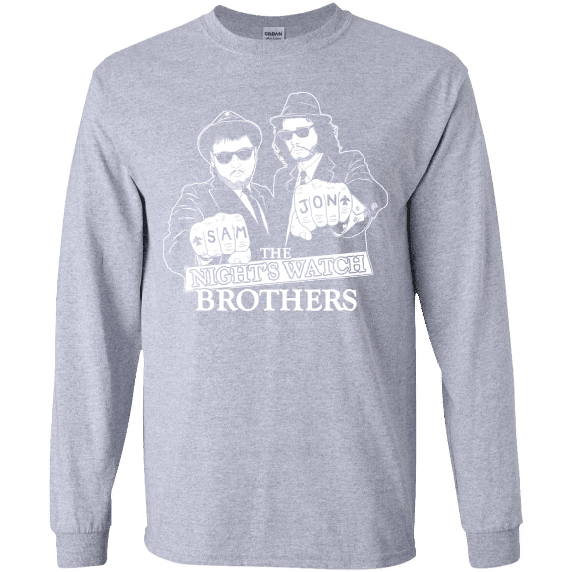 T-Shirts Sport Grey / YS Night Watch Brothers Youth Long Sleeve T-Shirt