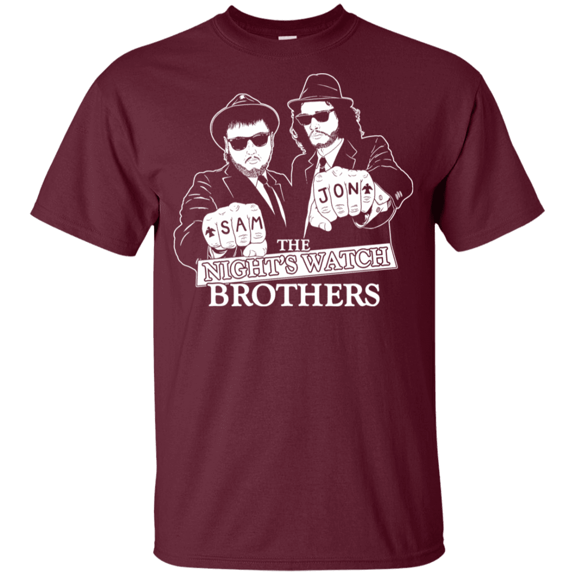 T-Shirts Maroon / YXS Night Watch Brothers Youth T-Shirt